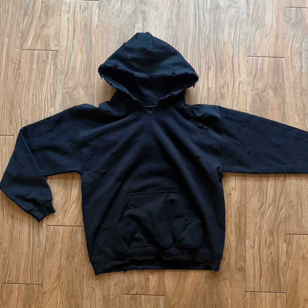 “Slashed” hoodie black